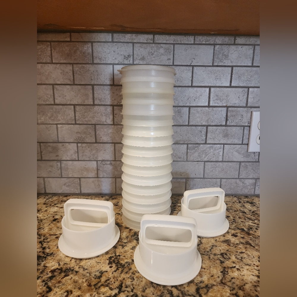 Vintage Tupperware Hamburger Patty Press